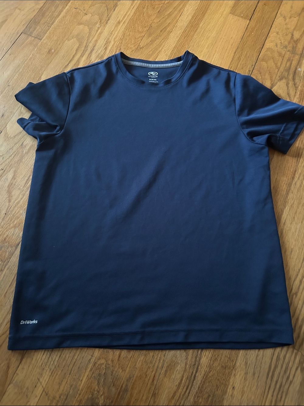 Athletic Works Navy Short Sleeve Crew Performance Tee